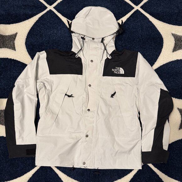 The North Face Men’s GORE-TEX Mountain Jacket White / Black Size Medium or Large - Picture 1 of 4